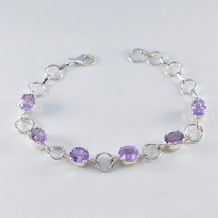 Tereza Red Carpet Slim Purple Links Bracelet