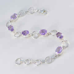Tereza Red Carpet Slim Purple Links Bracelet