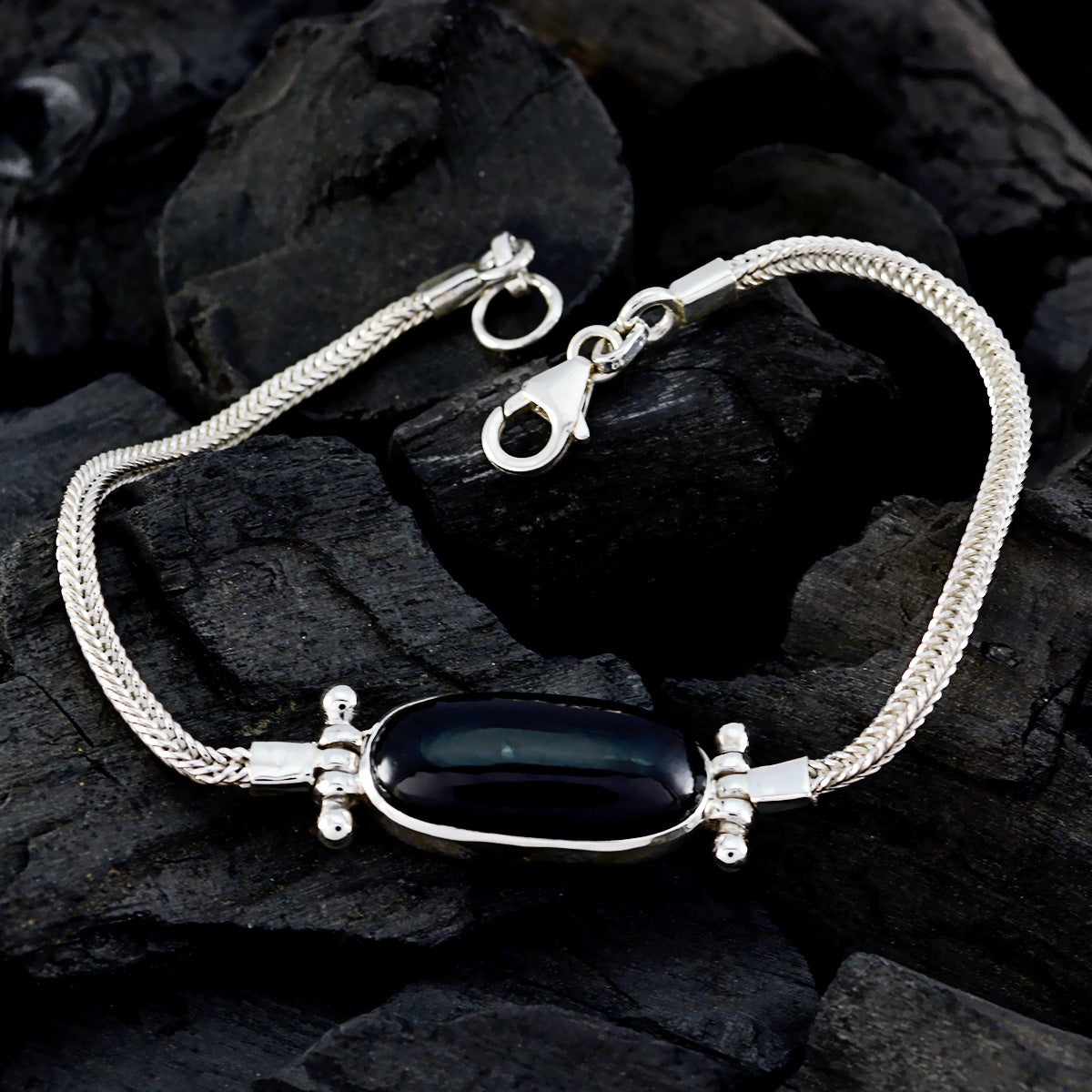 Abigail Party Dainty Black Chain Bracelet