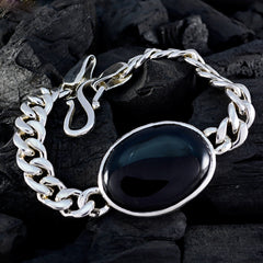 Addison Gala Edgy Black Chain Bracelet