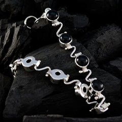 Ida gift for girlfriend Slim Black Links Bracelet