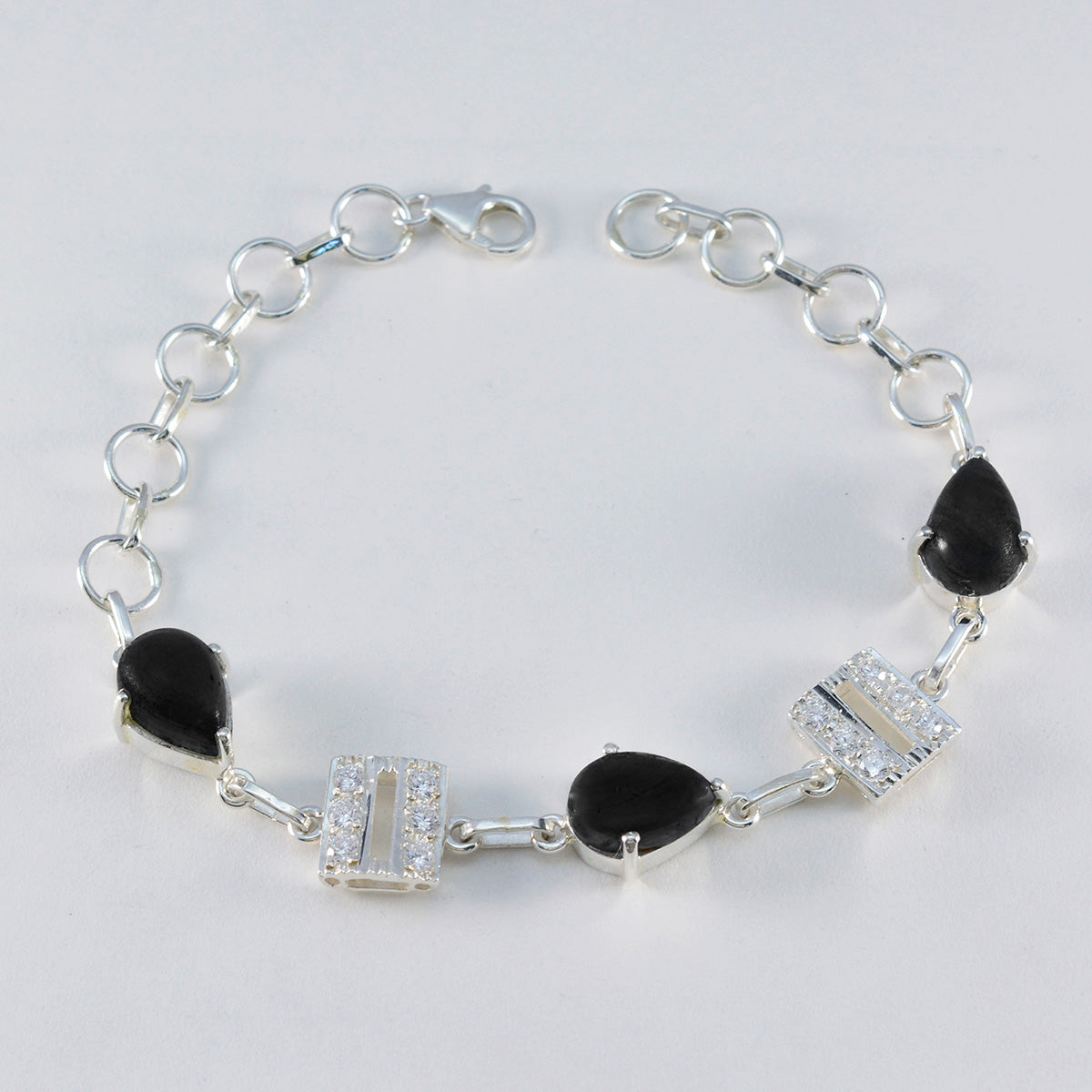 Alice Honor Slim Black Links Bracelet