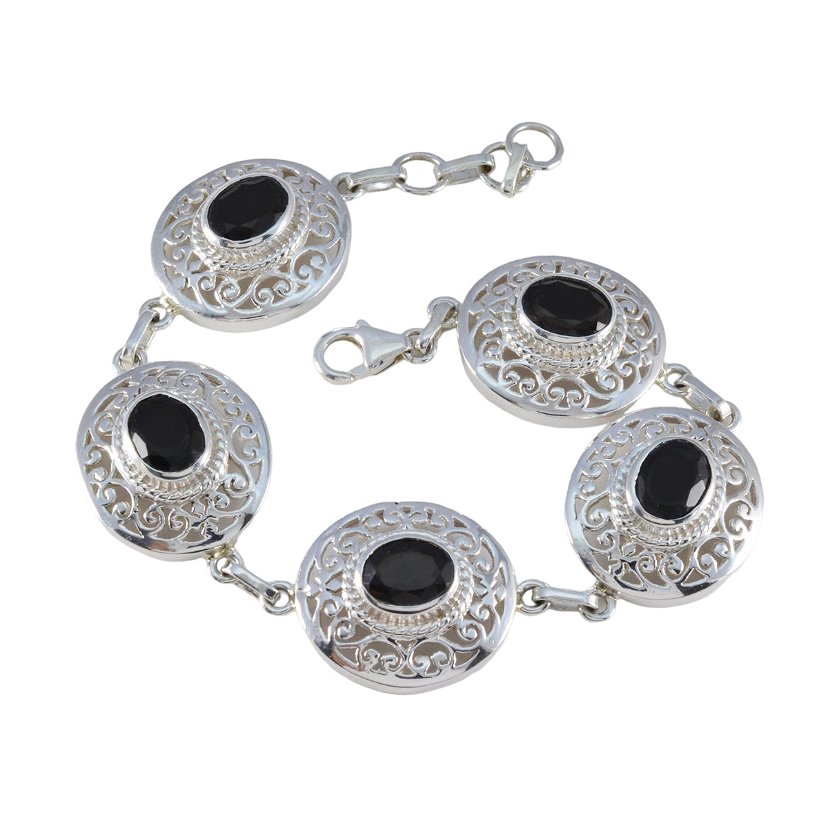 Camilla Showstopper Eye-catching Black Links Bracelet
