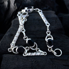 Eliza Special Moment Dainty Black Links Bracelet