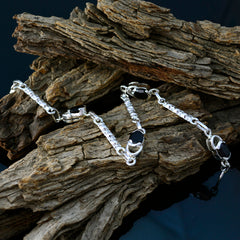 Eliza Special Moment Dainty Black Links Bracelet