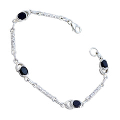 Eliza Special Moment Dainty Black Links Bracelet