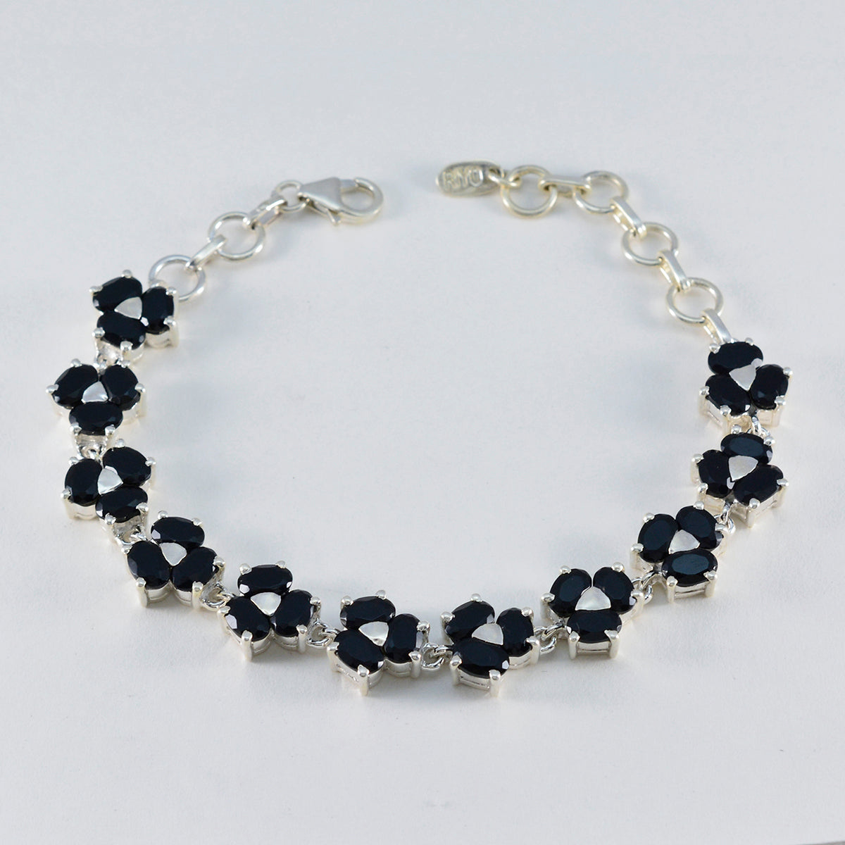 Camila Gift for Her Mid-weight Black Links Bracelet