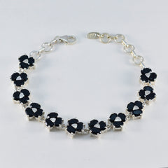 Camila Gift for Her Mid-weight Black Links Bracelet