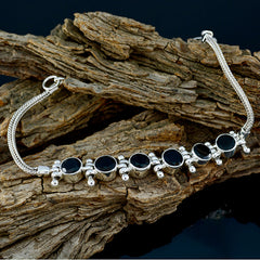 Harper Gift for Wife Slim Black Tennis Bracelet
