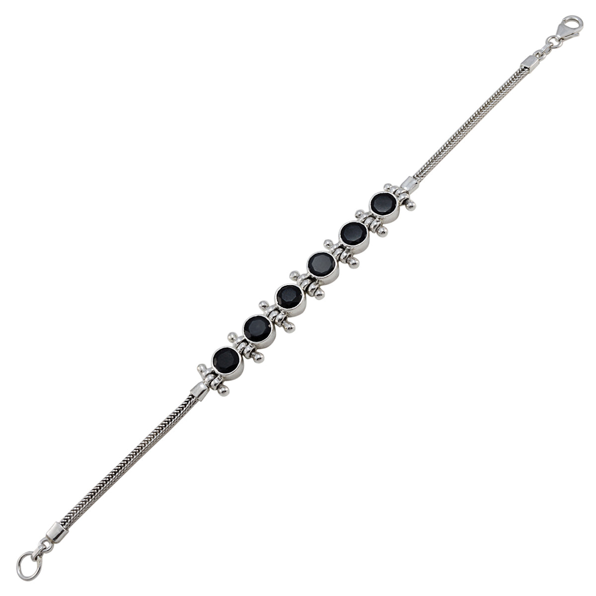 Harper Gift for Wife Slim Black Tennis Bracelet