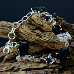 Riley Party Minimal Black Links Bracelet