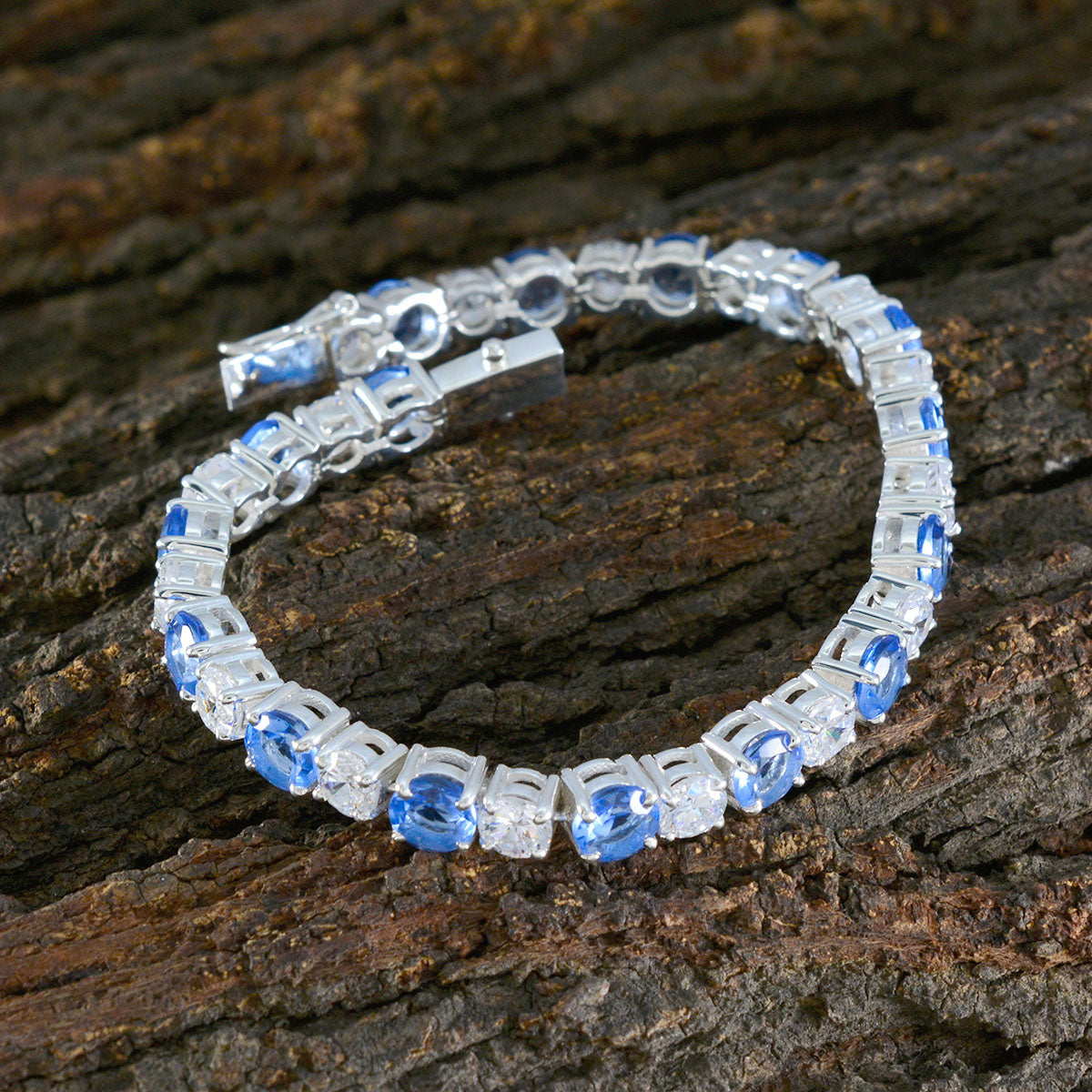 Anna Meaningful Classic Blue Tennis Bracelet