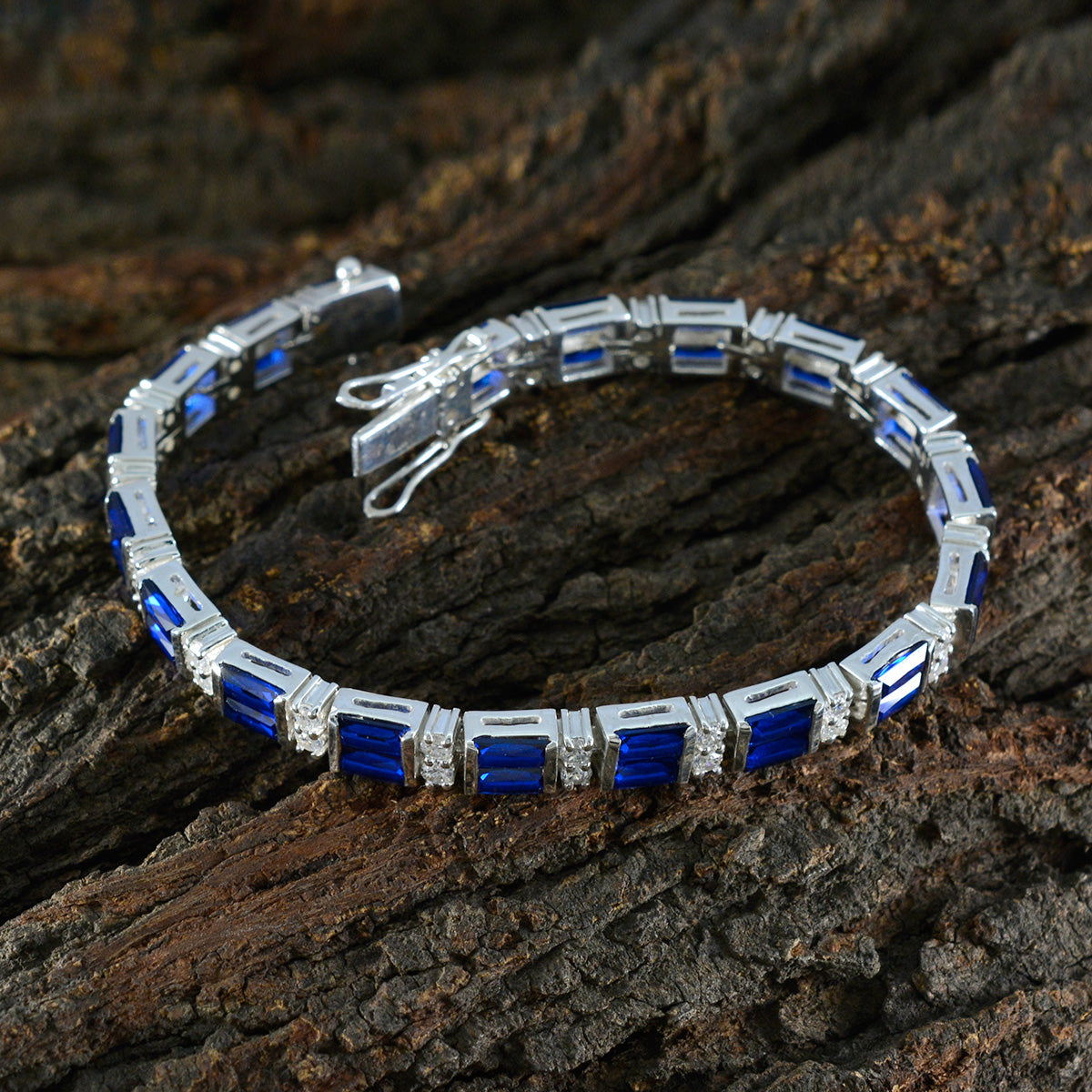 Aurora Special Moment Eye-catching Blue Tennis Bracelet