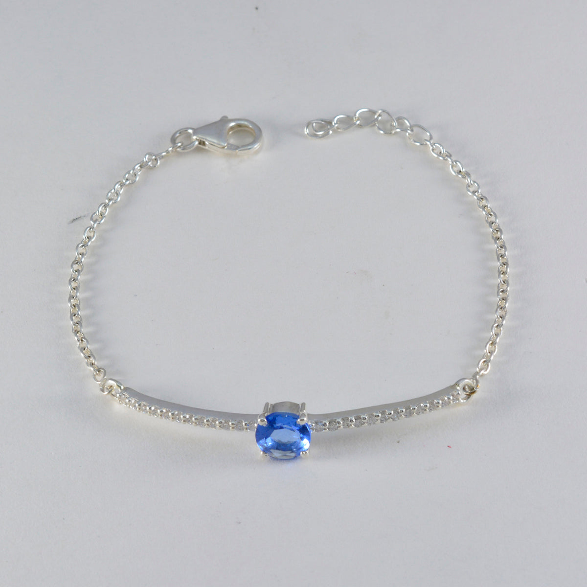 Ava Office Minimalist Blue Links Bracelet