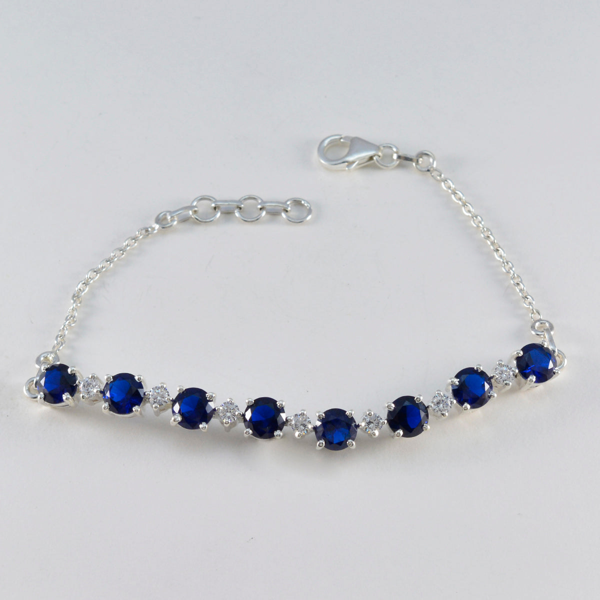 Yasmin Diwali Featherlight Blue Tennis Bracelet