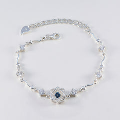 Mila Raksha Bandhan Whisper-thin Blue Chain Bracelet
