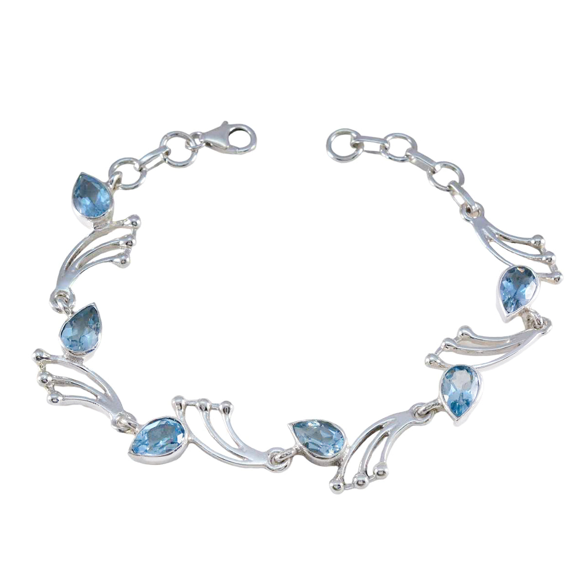 Bella Graduation Minimal Blue Links Bracelet