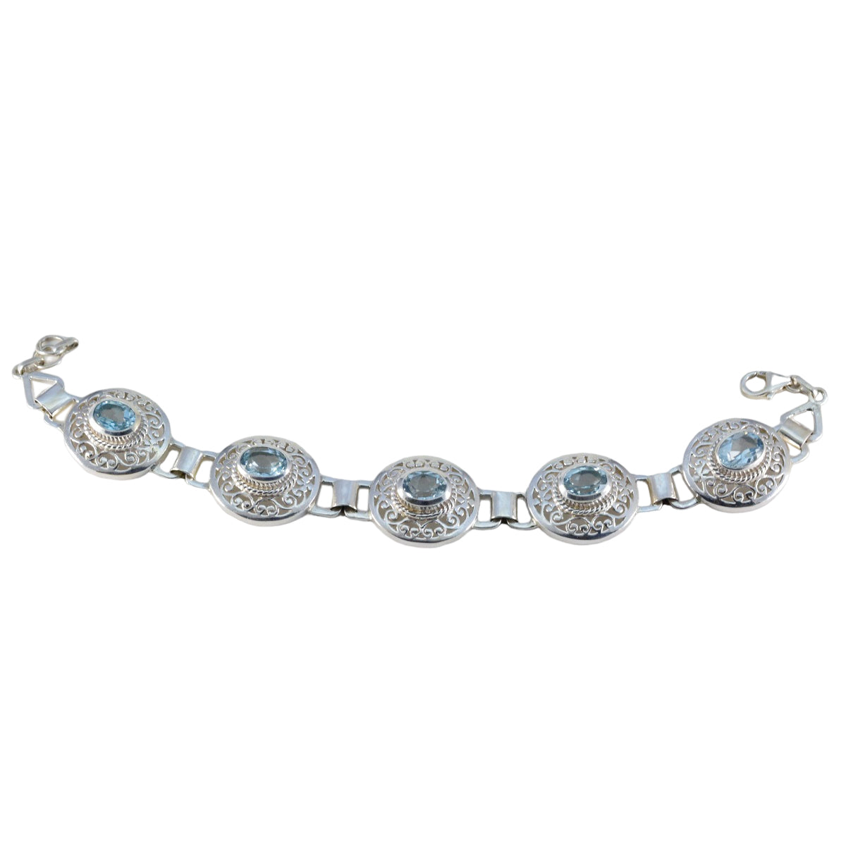 Alina Workwear Eye-catching Blue Links Bracelet