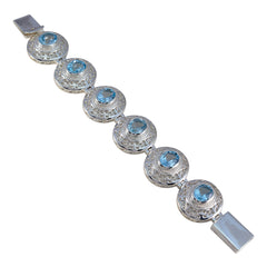 Camila One-of-a-Kind Statement Blue Tennis Bracelet