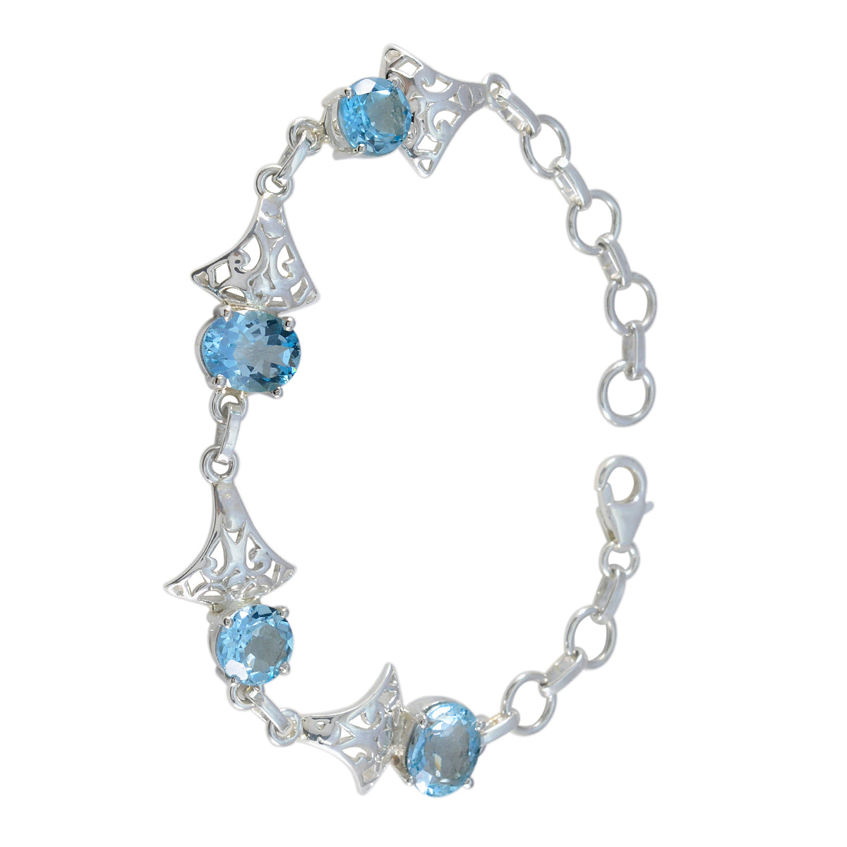Camilla Treasure Featherlight Blue Links Bracelet