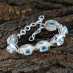 Chloe Promotion Eye-catching Blue Tennis Bracelet
