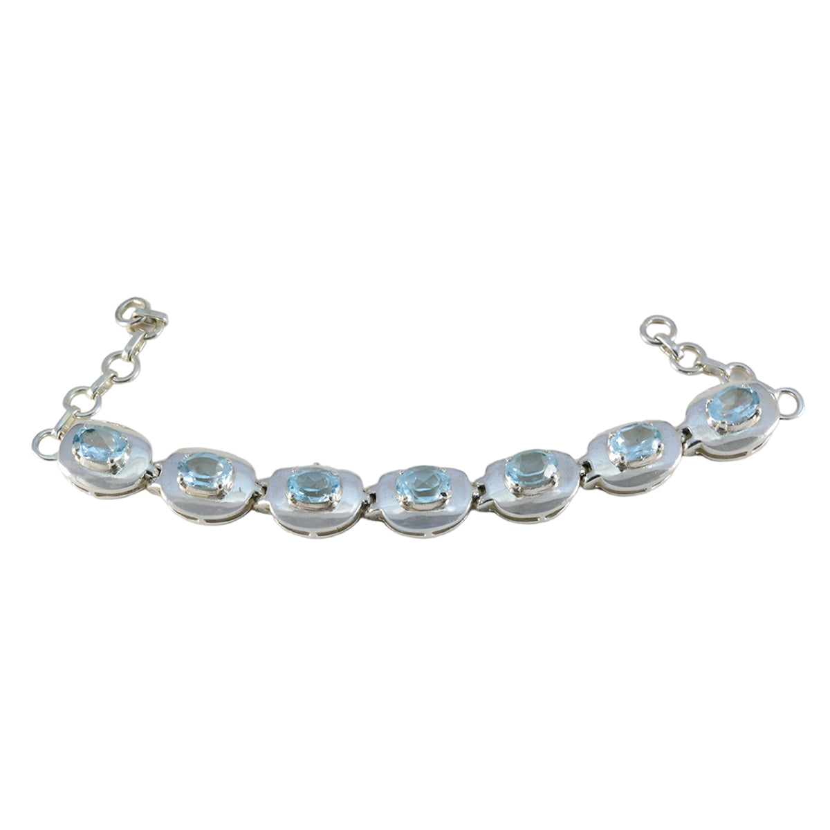 Chloe Promotion Eye-catching Blue Tennis Bracelet Blue Topaz Blue
