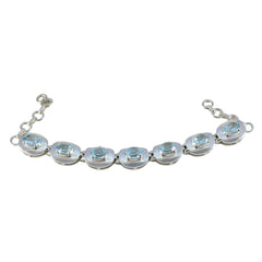 Chloe Promotion Eye-catching Blue Tennis Bracelet Blue Topaz Blue