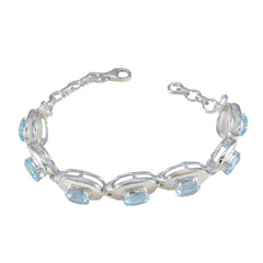 Chloe Promotion Eye-catching Blue Tennis Bracelet
