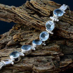 Hazel One-of-a-Kind Mid-weight Blue Tennis Bracelet