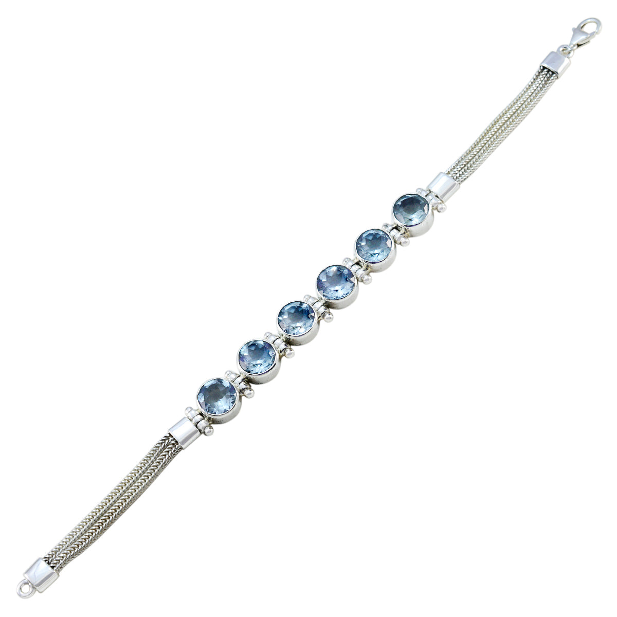 Hazel One-of-a-Kind Mid-weight Blue Tennis Bracelet