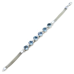 Hazel One-of-a-Kind Mid-weight Blue Tennis Bracelet