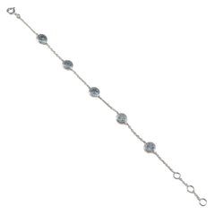 klara Casual Minimalist Blue Chain Bracelet