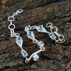 Eleanor Comfort Fit Featherlight Blue Links Bracelet