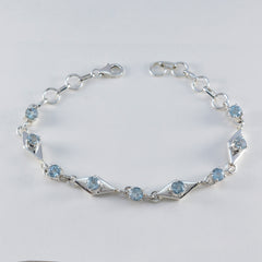 Eleanor Comfort Fit Featherlight Blue Links Bracelet