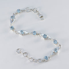 Eleanor Comfort Fit Featherlight Blue Links Bracelet