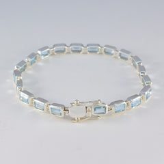 Marie Comfort Fit Minimal Blue Tennis Bracelet