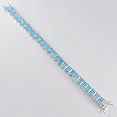 Scarlett Bhai Dooj Eye-catching Blue Tennis Bracelet