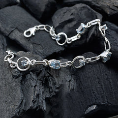 Leah Rakhi Dainty Blue Links Bracelet