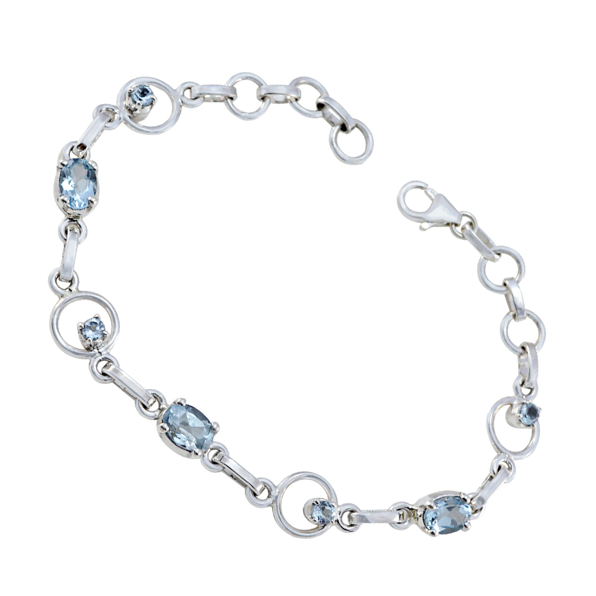 Leah Rakhi Dainty Blue Links Bracelet