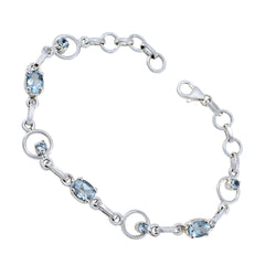Leah Rakhi Dainty Blue Links Bracelet