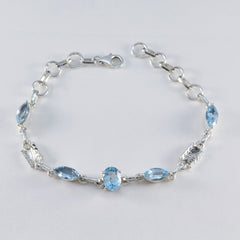 Elena Go-to Whisper-thin Blue Links Bracelet