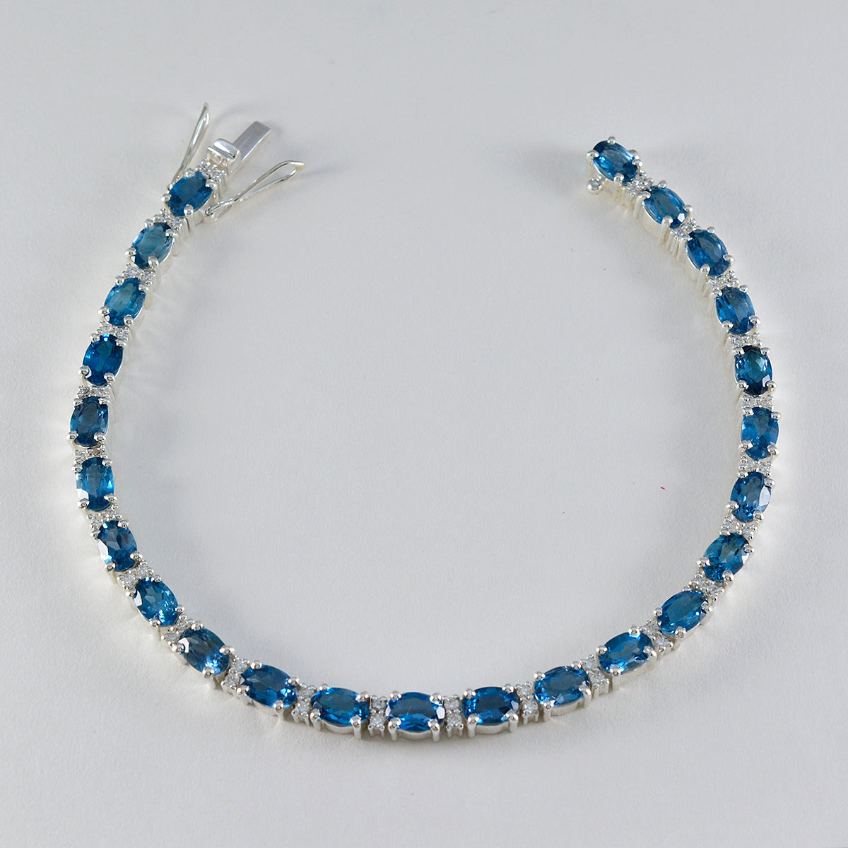 Ella Workwear Tiny Blue Tennis Bracelet
