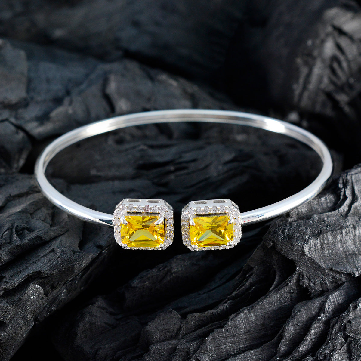 Zoe Baby Shower Tiny Yellow Bangle Bracelet