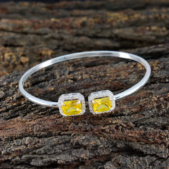 Zoe Baby Shower Tiny Yellow Bangle Bracelet