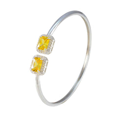 Zoe Baby Shower Tiny Yellow Bangle Bracelet