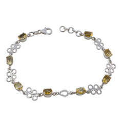 Agnes Gala Featherlight Yellow Links Bracelet Citrine Yellow