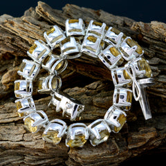 Autumn Showstopper Minimal Yellow Tennis Bracelet