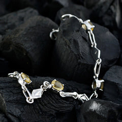 Charlotte Bridal Delicate Yellow Links Bracelet
