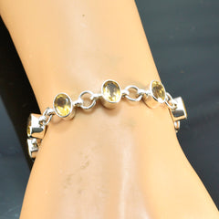 Evelyn Casual Featherlight Yellow Links Bracelet