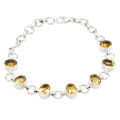 Evelyn Casual Featherlight Yellow Links Bracelet Citrine Yellow